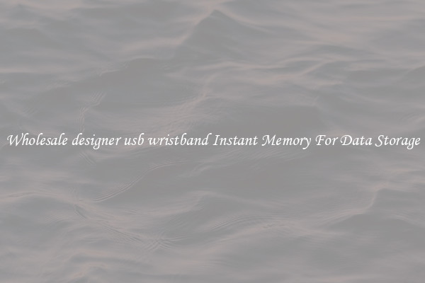 Wholesale designer usb wristband Instant Memory For Data Storage