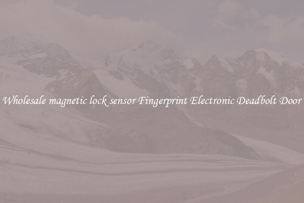 Wholesale magnetic lock sensor Fingerprint Electronic Deadbolt Door 