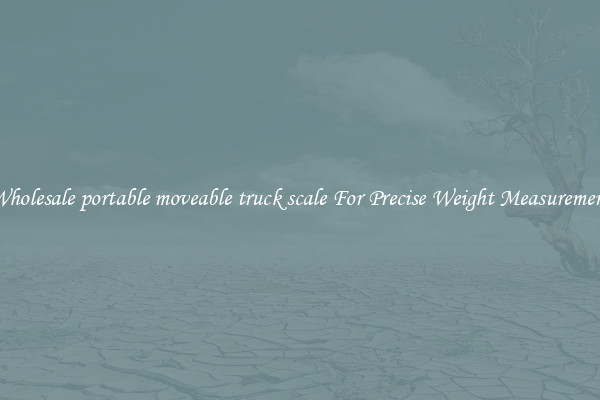 Wholesale portable moveable truck scale For Precise Weight Measurement