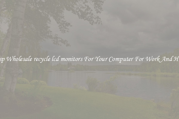 Crisp Wholesale recycle lcd monitors For Your Computer For Work And Home