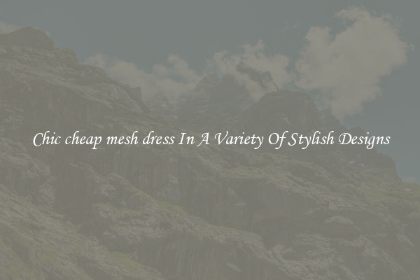 Chic cheap mesh dress In A Variety Of Stylish Designs