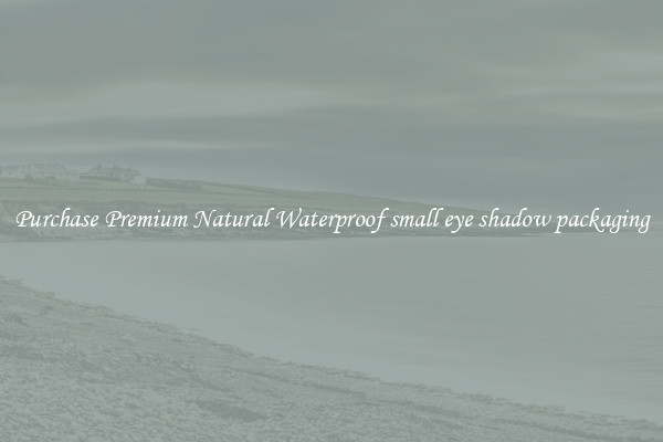 Purchase Premium Natural Waterproof small eye shadow packaging
